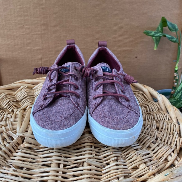 Sperry faded red leather lace boat shoes - Picture 3 of 8